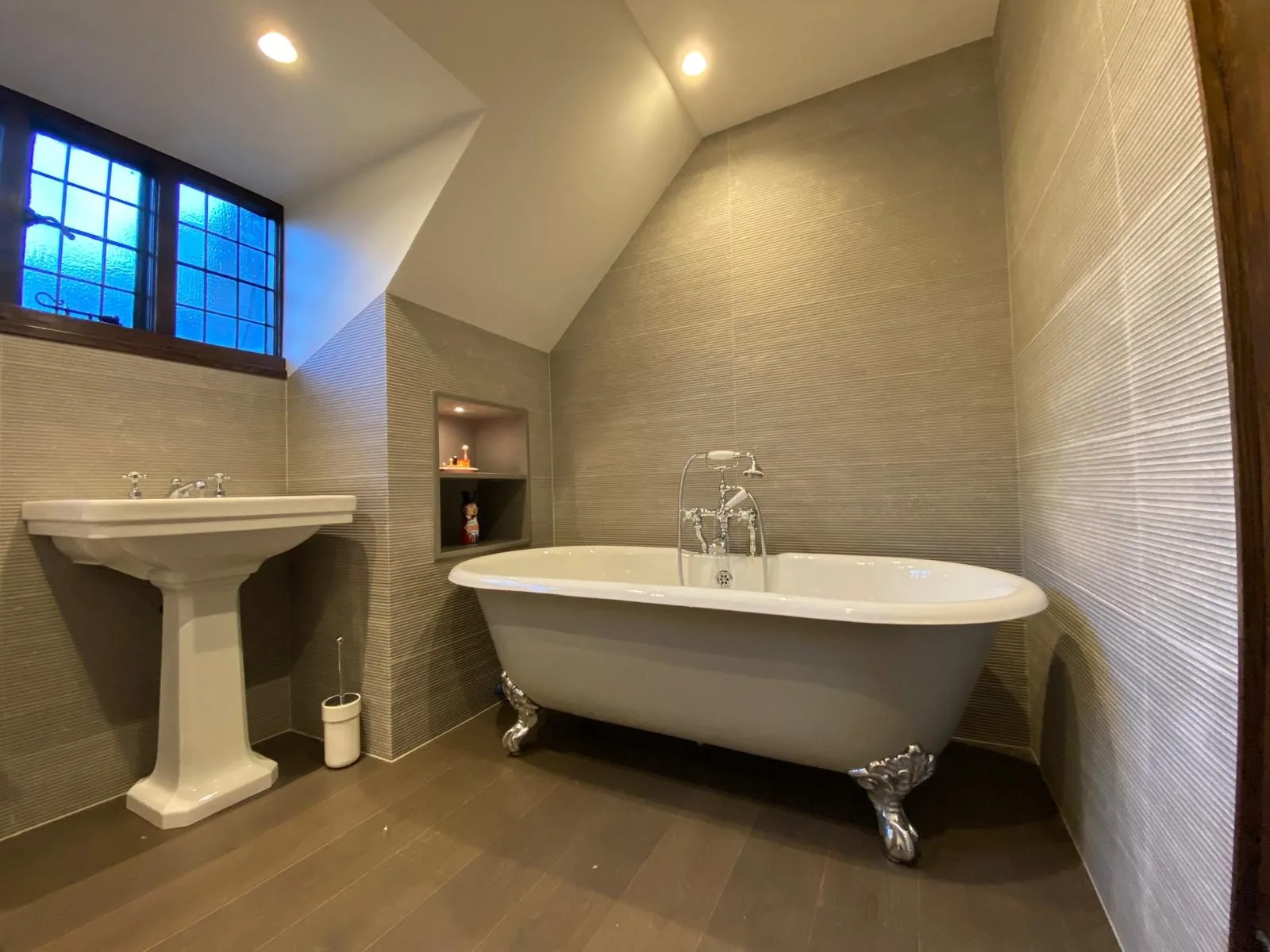 Bathroom fitted by Pangbourne Plumbing near Theale